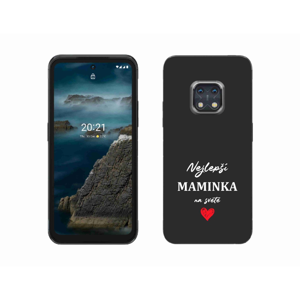 Zselés borítás mmCase a Nokia XR20 készülékhez - legjobb anya 1 fekete háttér