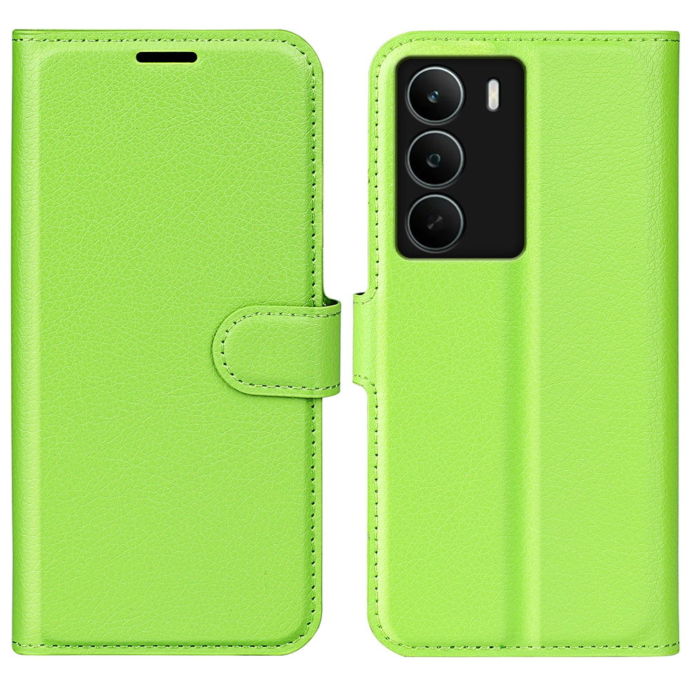 Litchi könyvtáska a Realme C71 készülékhez - zöld