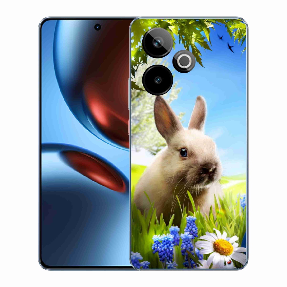 Gél borítás mmCase a Realme GT 7 5G/GT 7T 5G számára - nyuszi