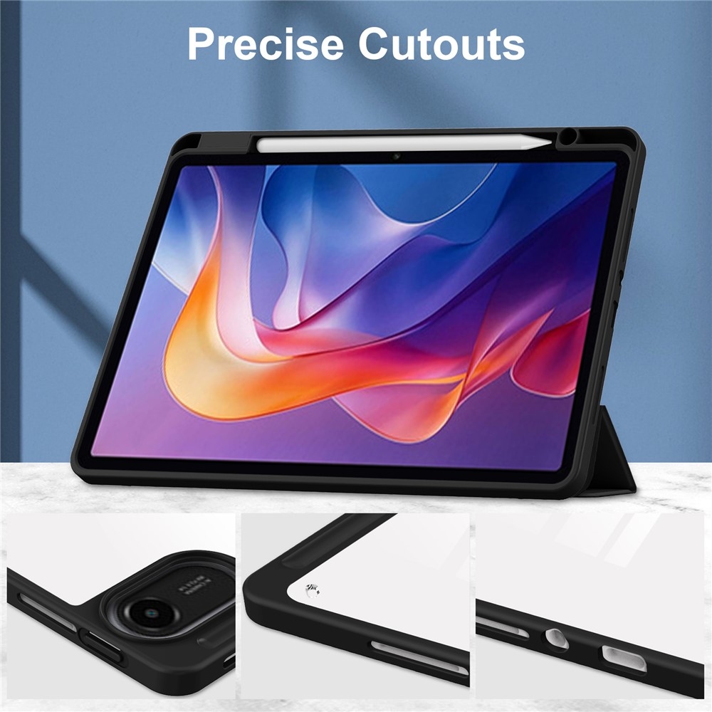 Ügyes záró tok Xiaomi Redmi Pad 2 tablethez - fekete