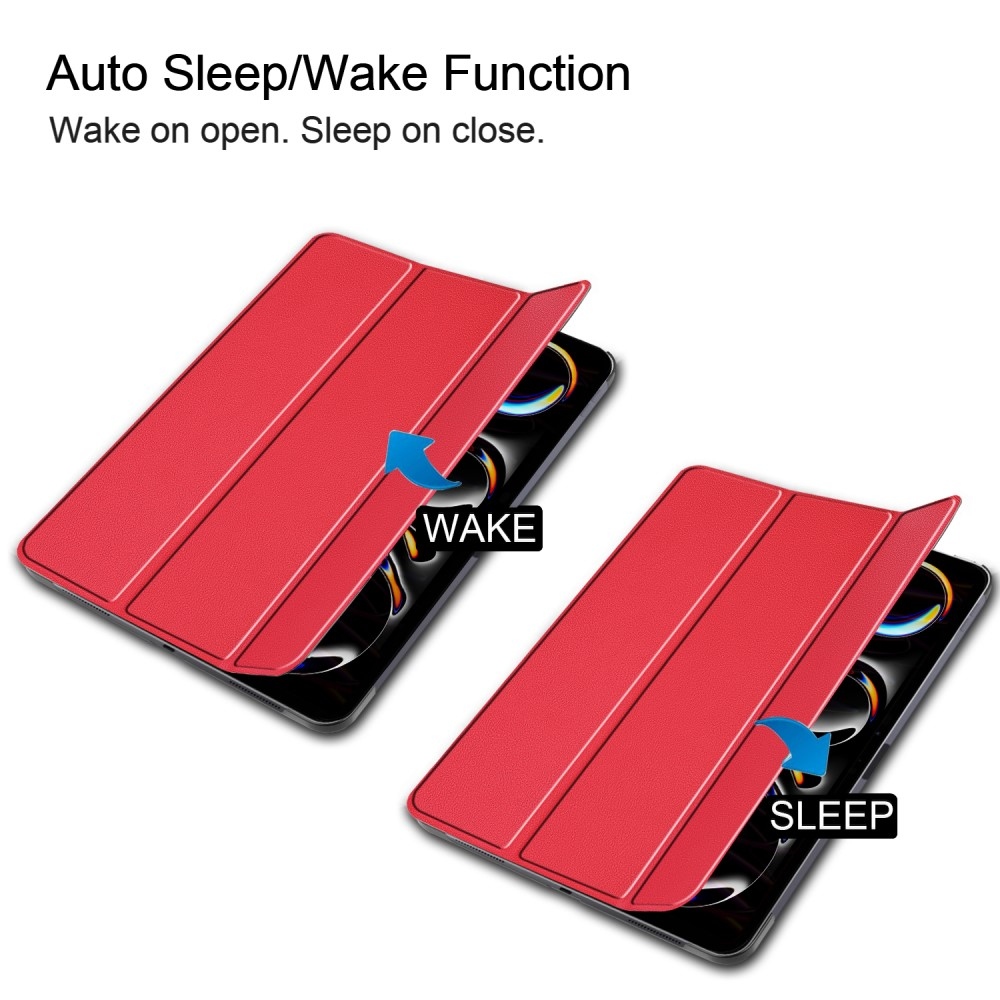 Tok okos záródó tok iPad Pro 13 (2024) - piros