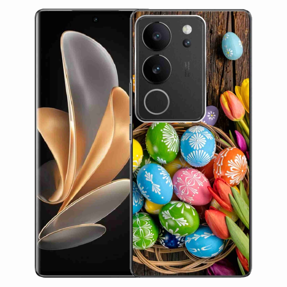 Gél borítás mmCase a Vivo V29 5G-hez - Húsvéti tojás