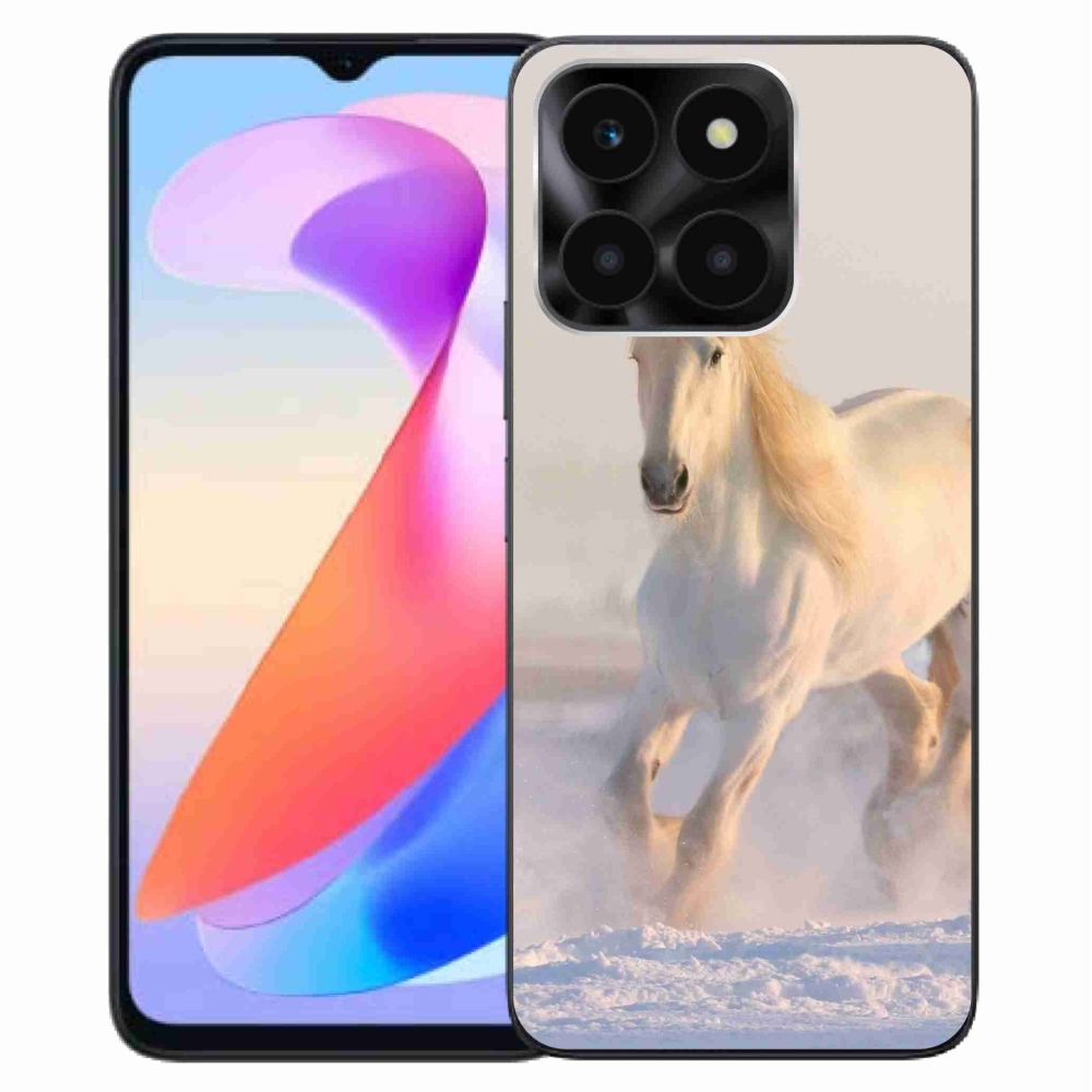 Gél tok mmCase a Honor X6a számára - ló a hóban