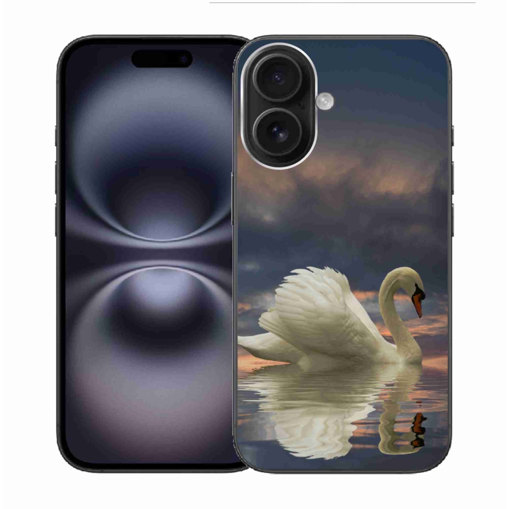 Gél borítás mmCase iPhone 16 készülékhez - hattyú