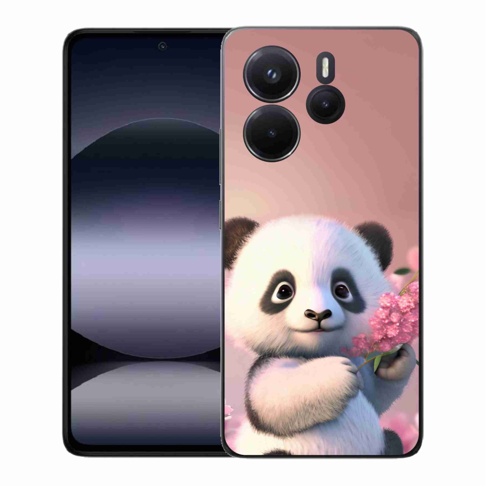 Gél borítás mmCase a Xiaomi Redmi Note 14-hez - aranyos panda