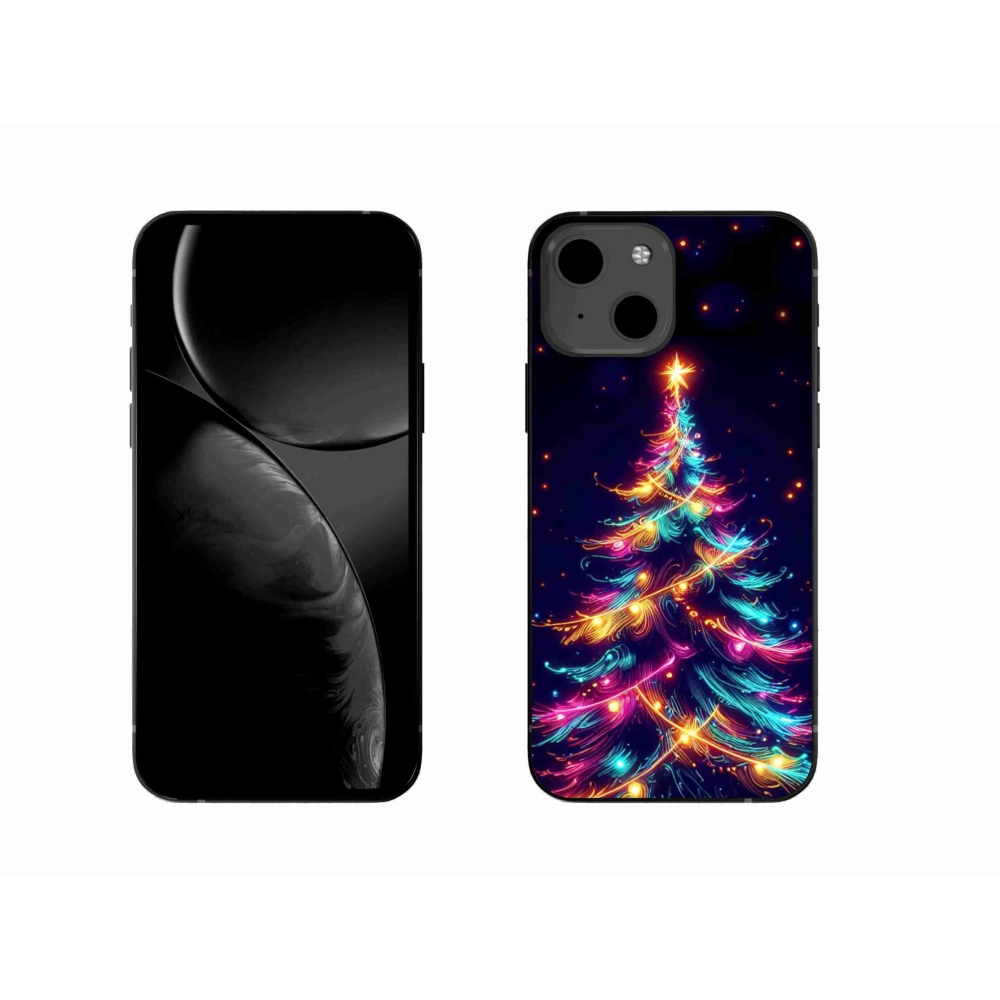 Gél borítás mmCase iPhone 13 6.1 készülékhez - neon karácsonyfa