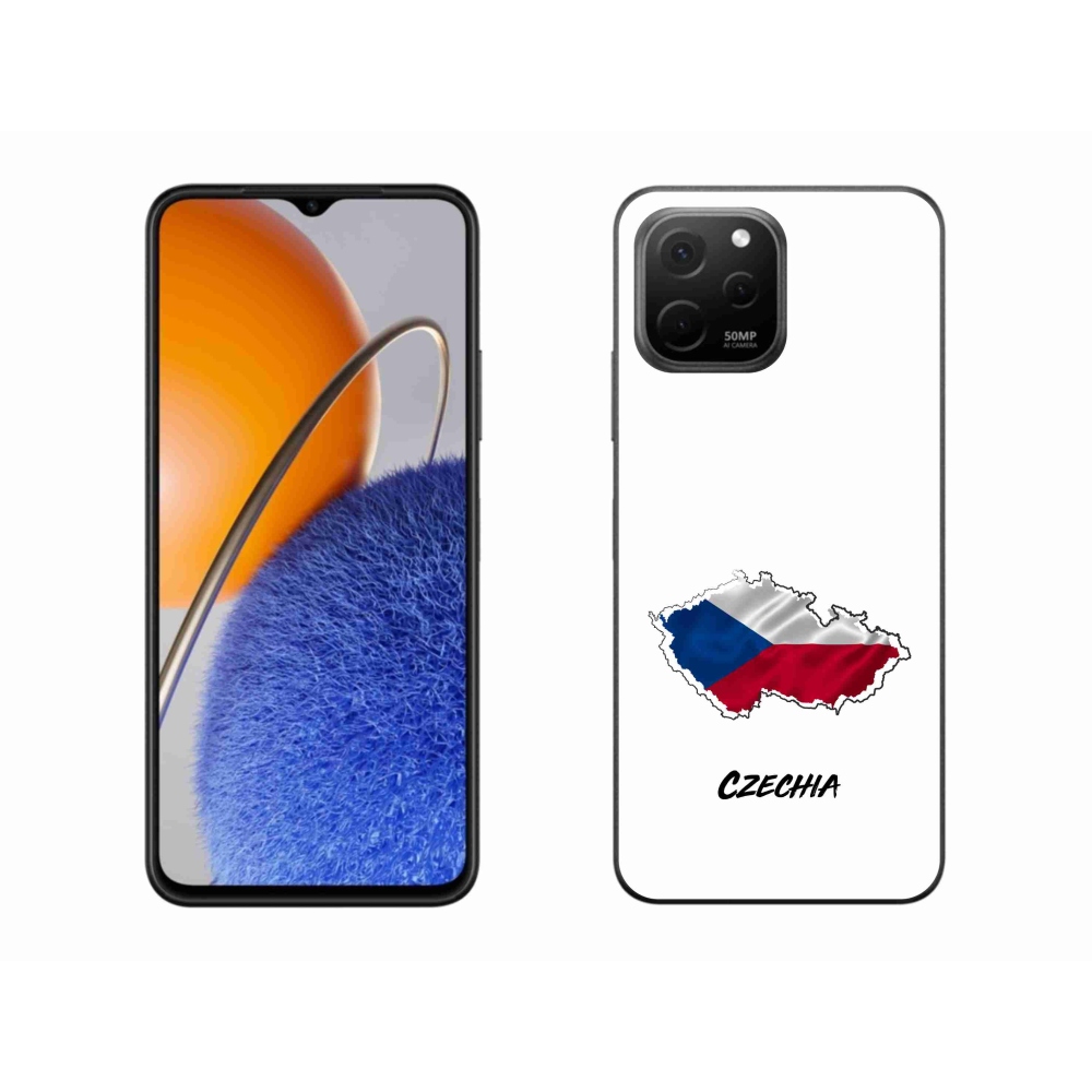 Gél borító mmCase a Huawei Nova Y61 készülékhez - Csehország fehér háttér