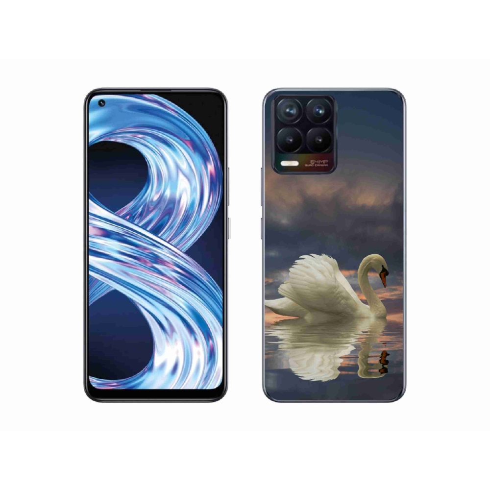 Gél borító mmCase a Realme 8 4G - hattyúhoz