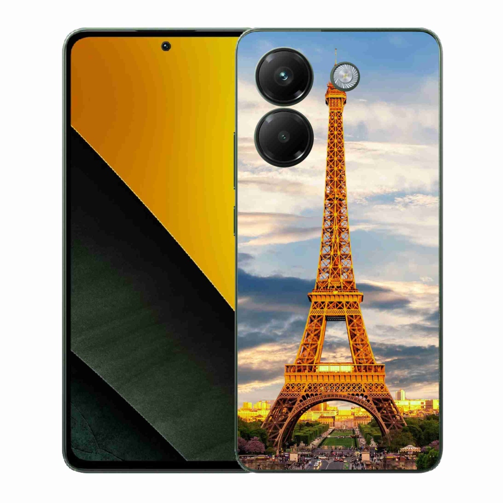 Gél borítás mmCase a Xiaomi Poco M7 Pro 5G számára - eiffel torony 3