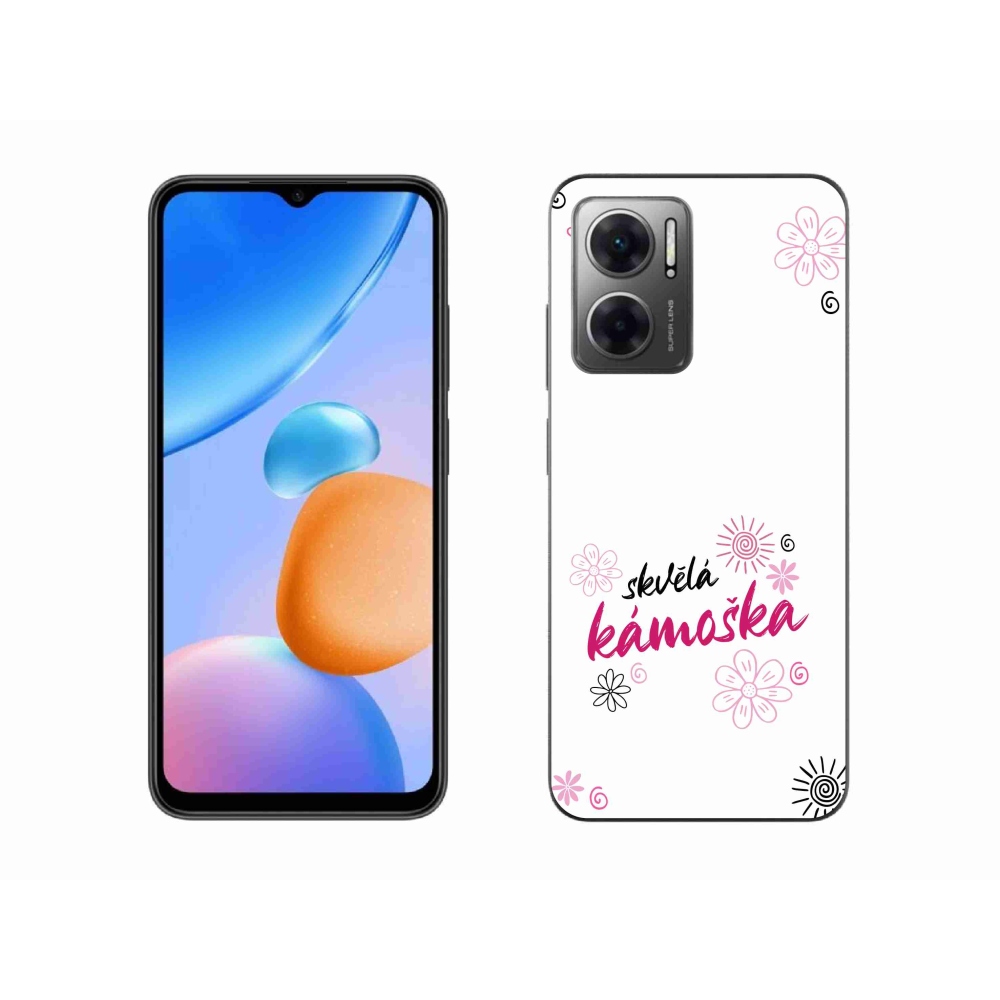 Gél borító mmCase a Xiaomi Redmi 10 5G - nagyszerű haver fehér háttérrel