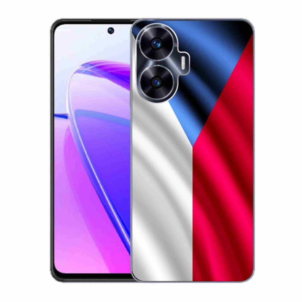 Gél borító mmCase a Realme C55 készülékhez - cseh zászló