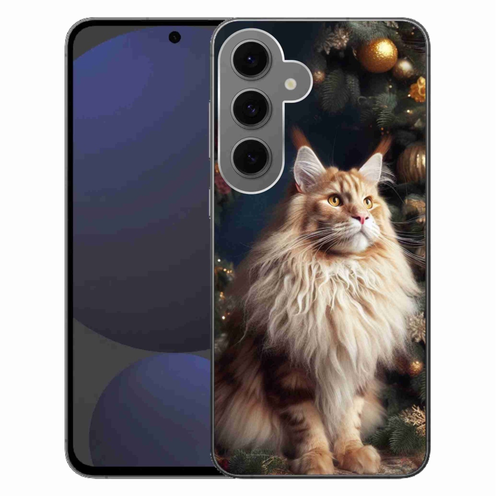 Zselés borítás mmCase Samsung Galaxy S24 FE - macska a fánál