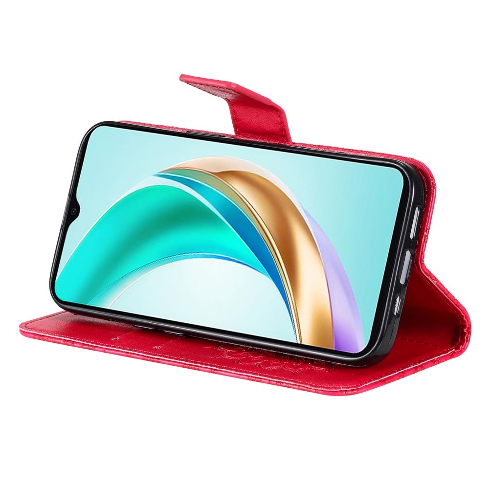 Napraforgó könyvtáska Honor X6b-hez - piros