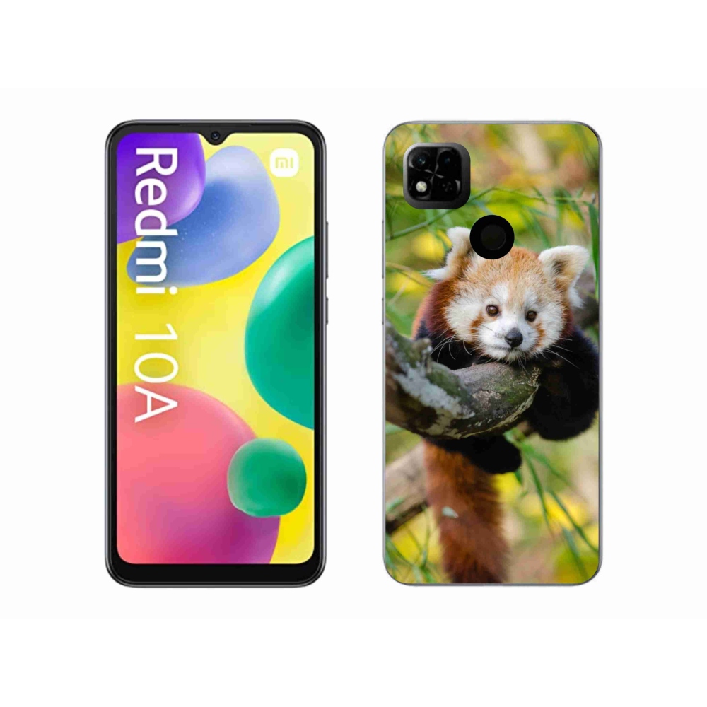 Gél borítás mmCase a Xiaomi Redmi 10A számára - panda piros