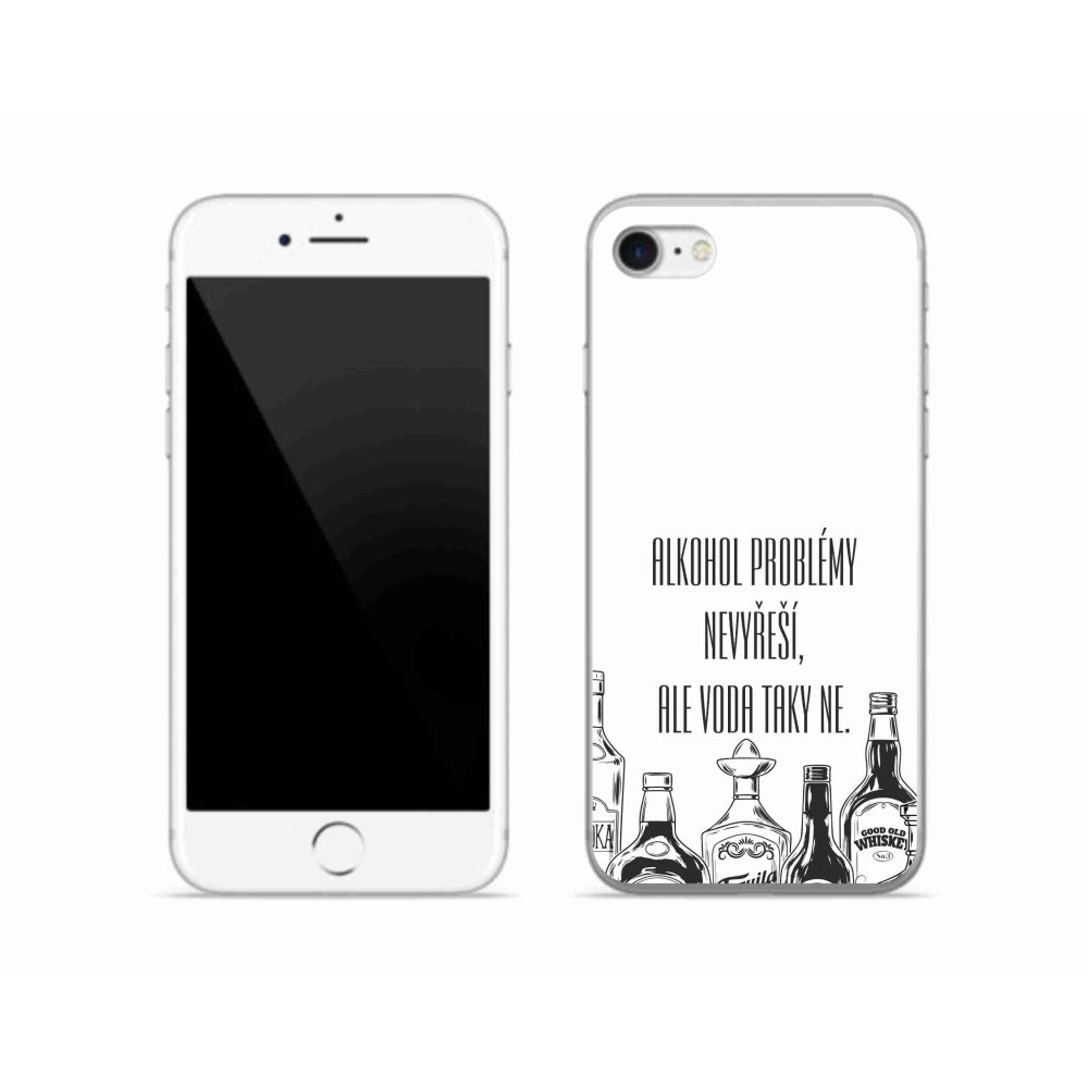 Gél borítás mmCase iPhone SE (2020) - vicces szöveg fehér háttérrel