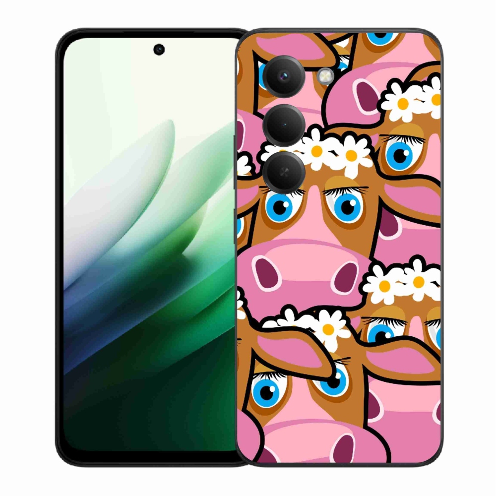 Gél borító mmCase a Xiaomi Redmi 15 5G-hez - rajzfilm tehenek