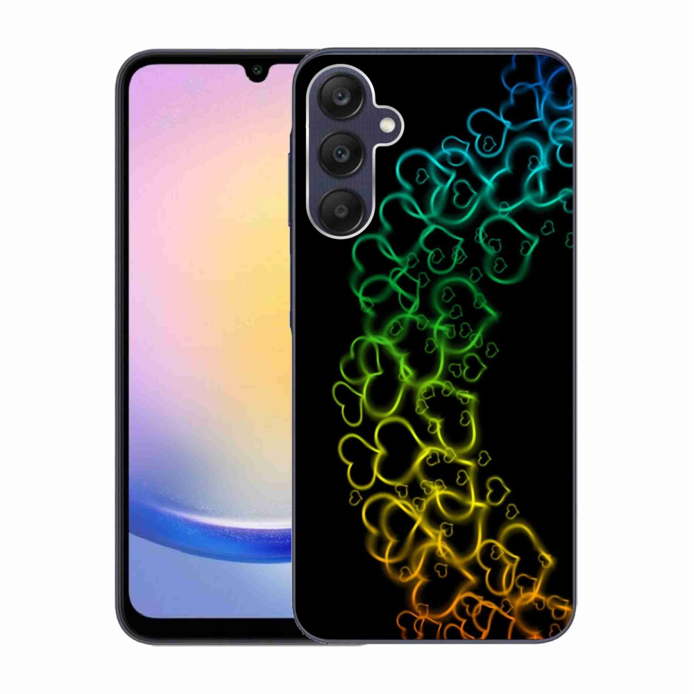 Zselés borítás mmCase Samsung Galaxy A25 5G - színes szívek