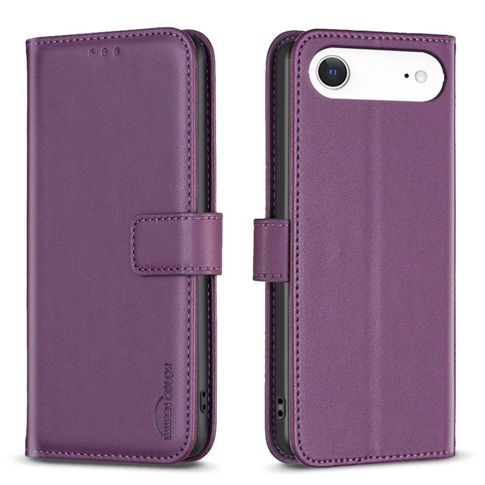 BNF könyvtáska iPhone 17 Air készülékhez - sötétlila