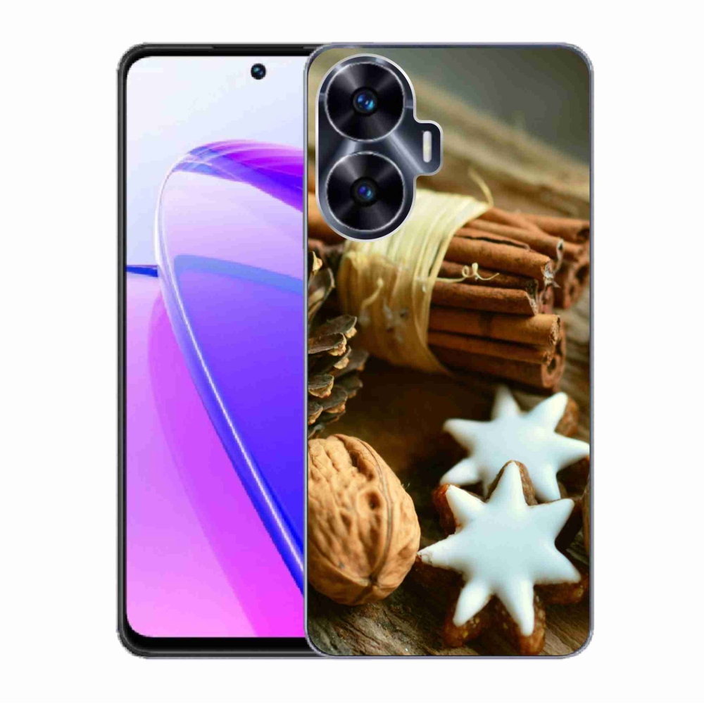 Gél borítás mmCase a Realme C55 készülékhez - fahéj és mézeskalács