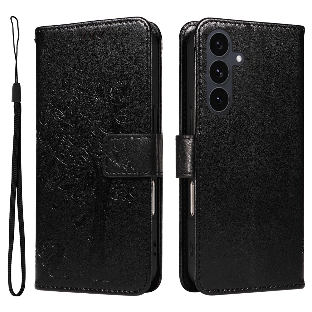 Fák könyve tok Samsung Galaxy S25 FE - fekete