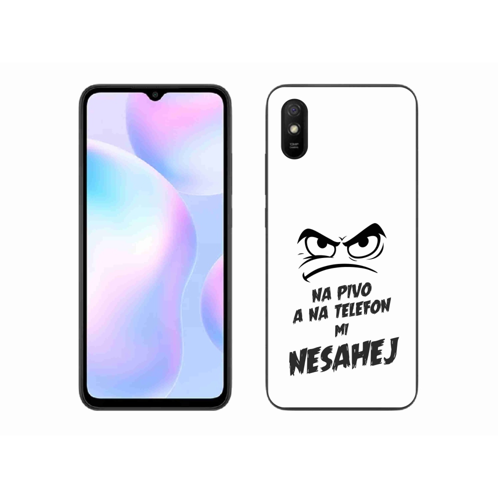 Gél borító mmCase a Xiaomi Redmi 9A számára - sör motívum 2 fehér háttér