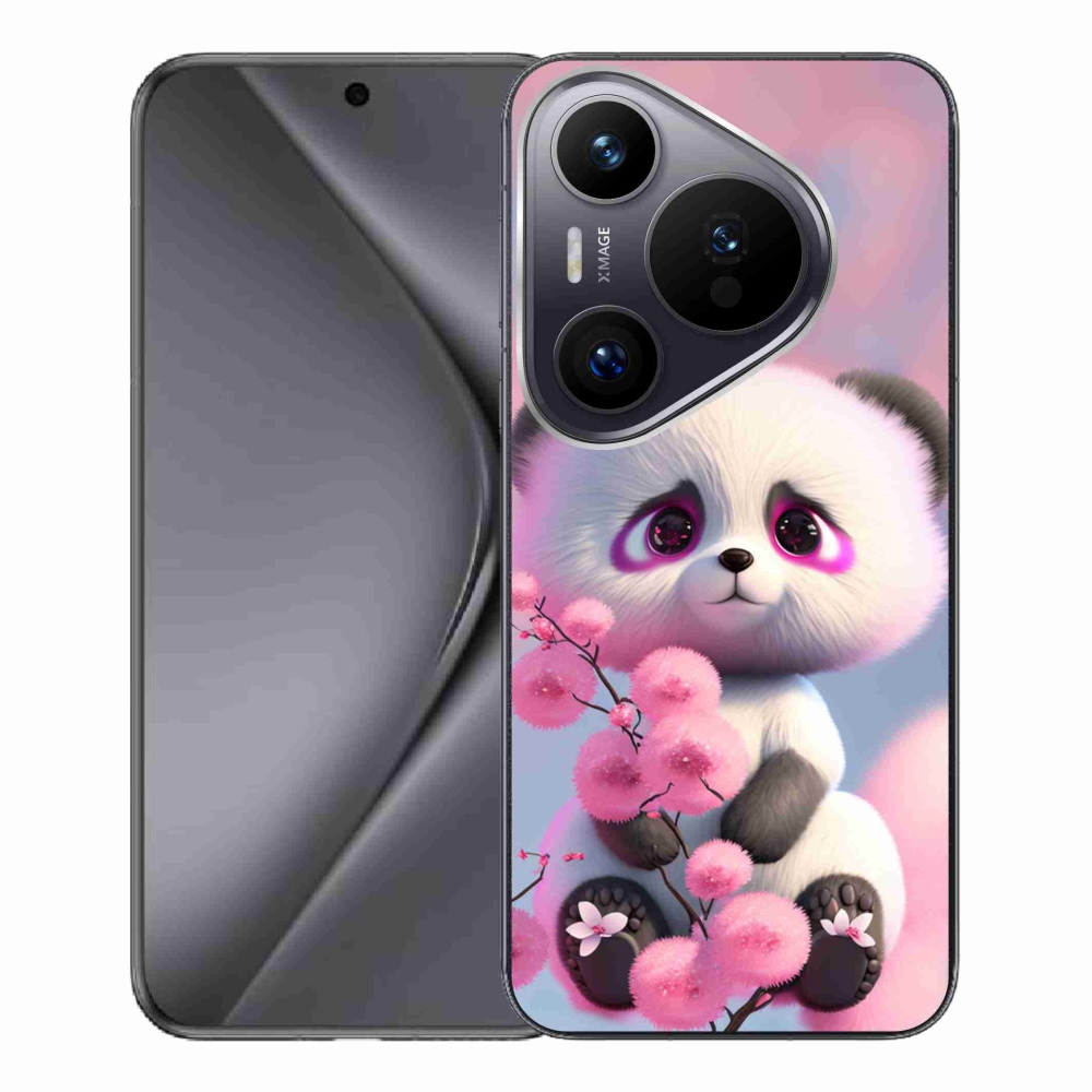 Gél borító mmCase a Huawei Pura 70 Pro készülékhez - aranyos panda 1