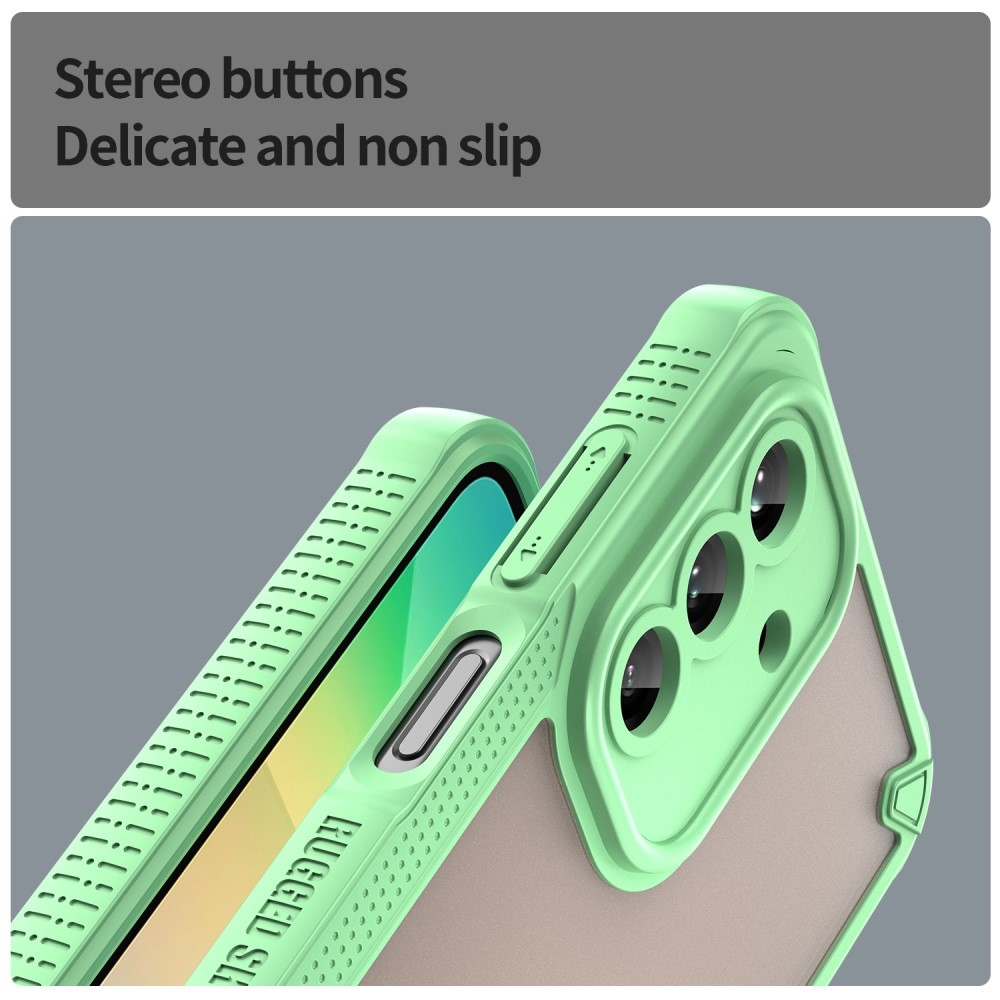 Fagyasztott tartós borítás Samsung Galaxy A26 5G készülékhez - zöld