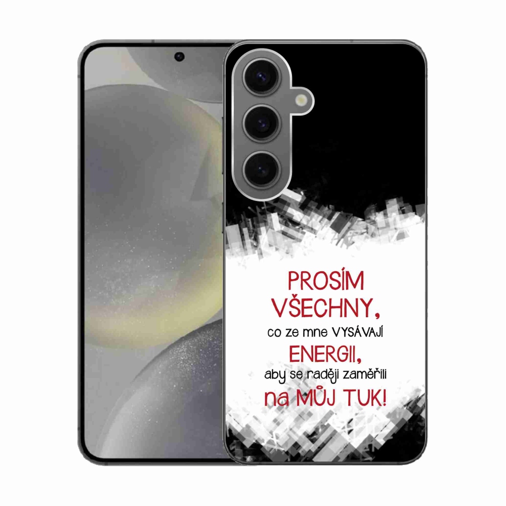 Gél borító mmCase Samsung Galaxy S24 - vicces szöveg 1 piros