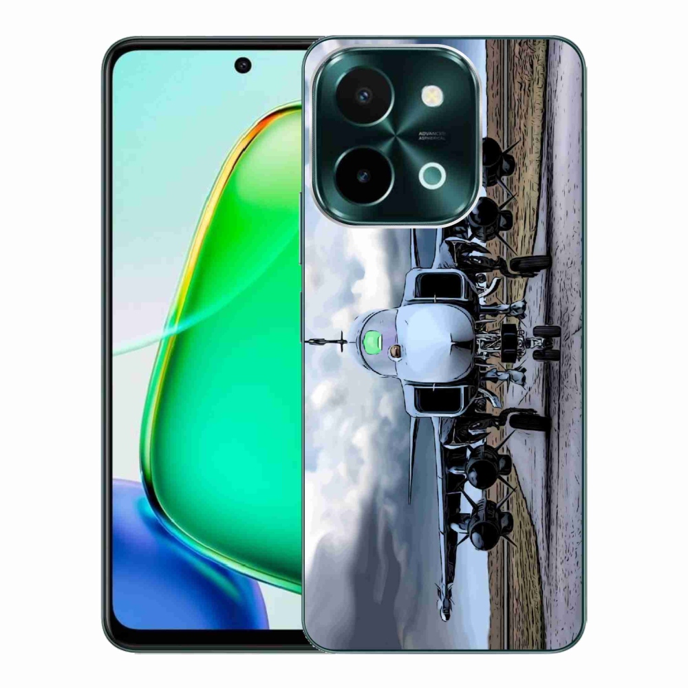 Gél borító mmCase a Vivo Y28-hoz - katonai repülőgépek