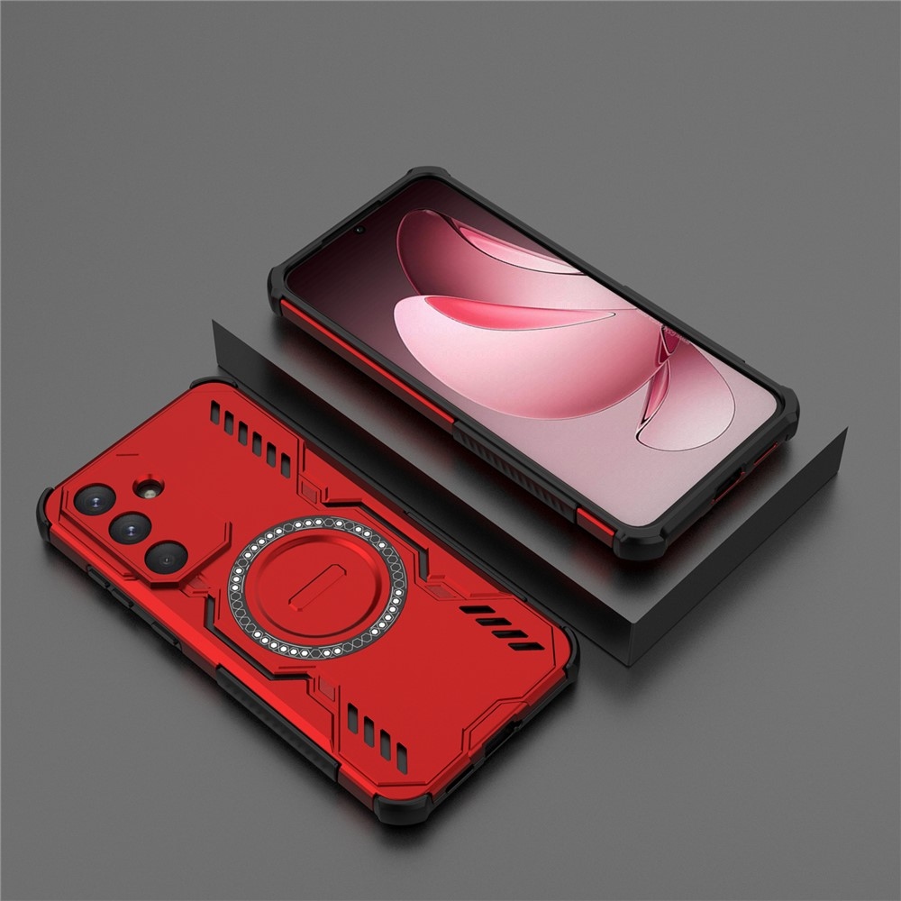 Üreges, tartós védőburkolat MagSafe-rel Samsung Galaxy S25 FE készülékre - piros színű