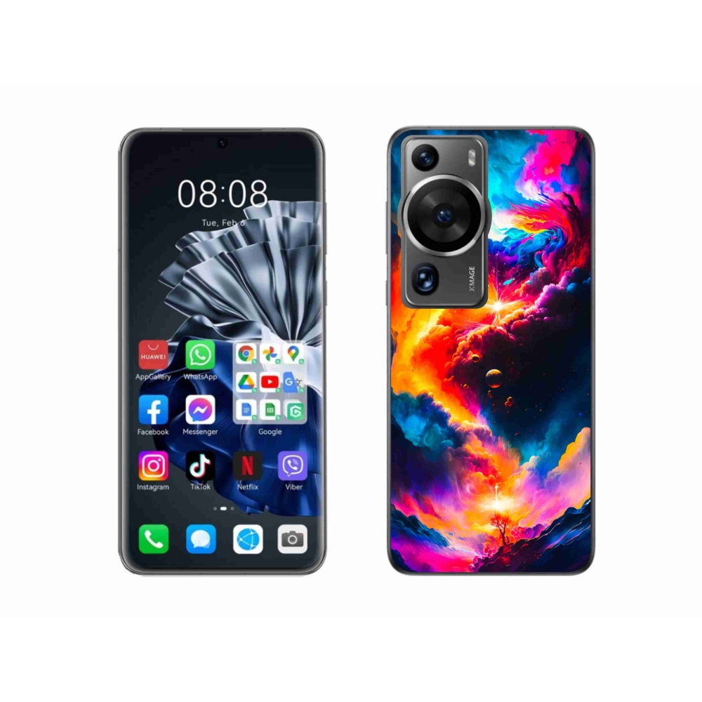 Gél borítás mmCase a Huawei P60 Pro számára - absztrakt motívum