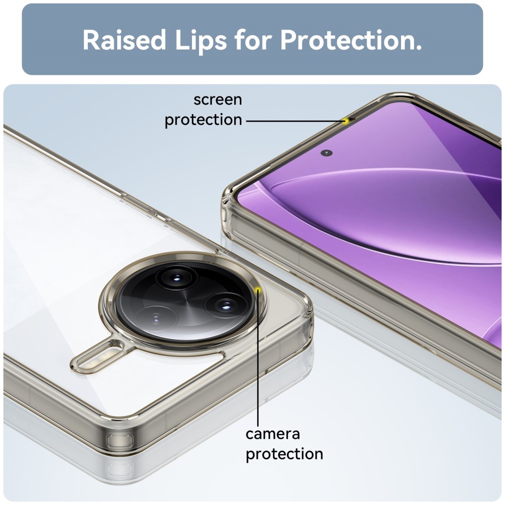 Gél tok fix hátlappal a Xiaomi Poco F7 Ultra számára - szürke