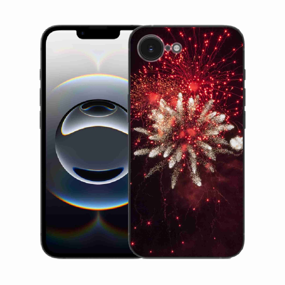 Zselés borítás mmCase iPhone 16e készülékhez - tűzijáték