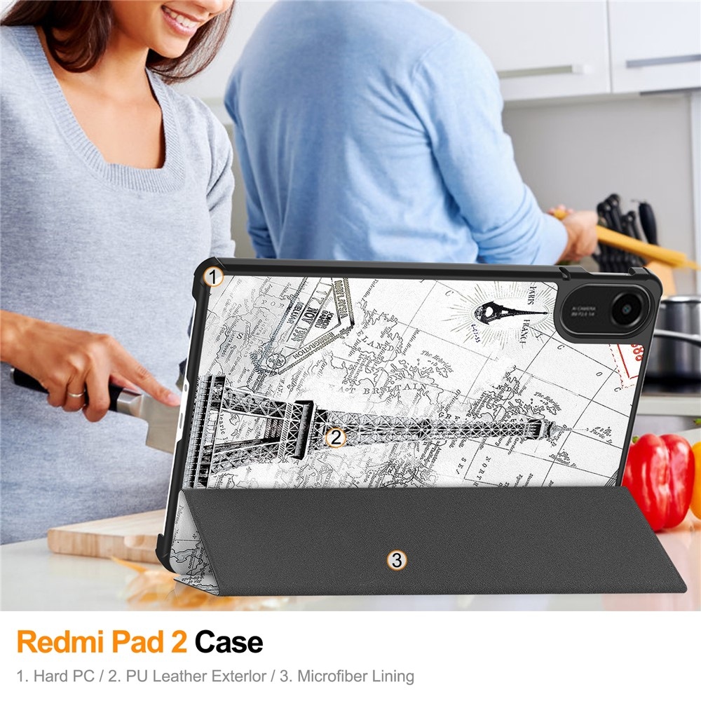 Patte intelligens záró tok Xiaomi Redmi Pad 2 - Eiffel-toronyhoz