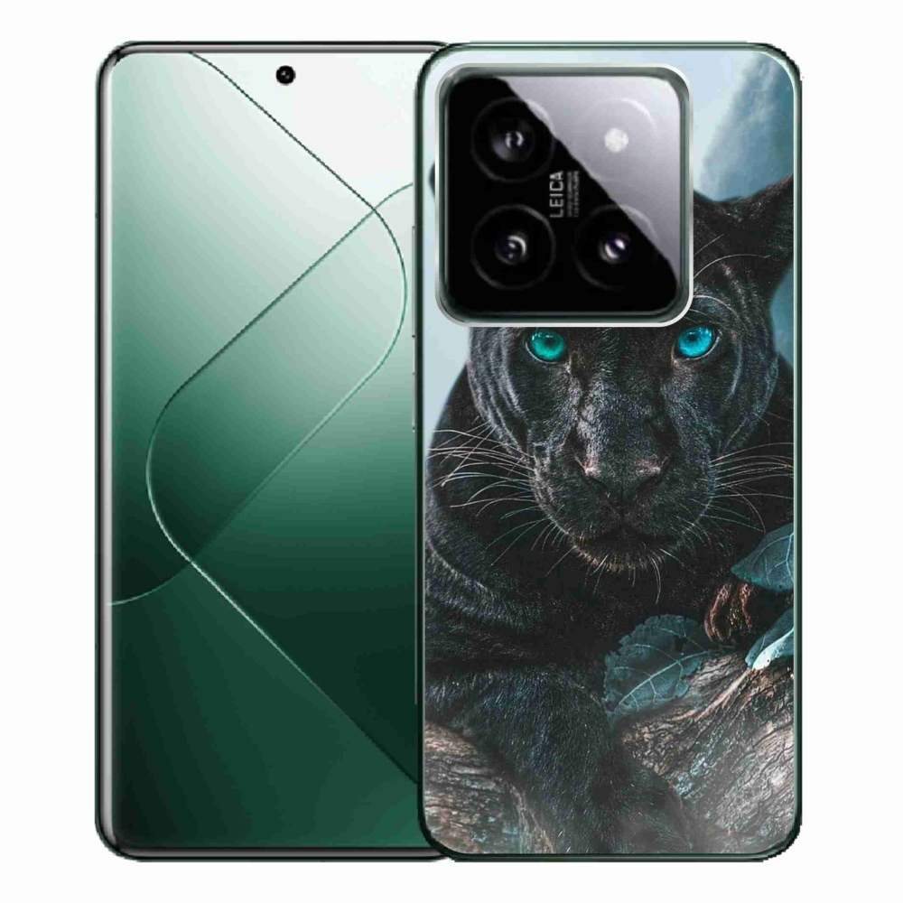 Gél borítás mmCase a Xiaomi 14 Pro-hoz - fekete párduc