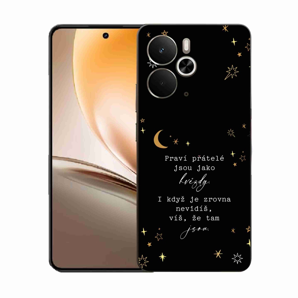 Gél borítás mmCase a Realme 14 5G/14T 5G - idézet 6 fekete háttérrel