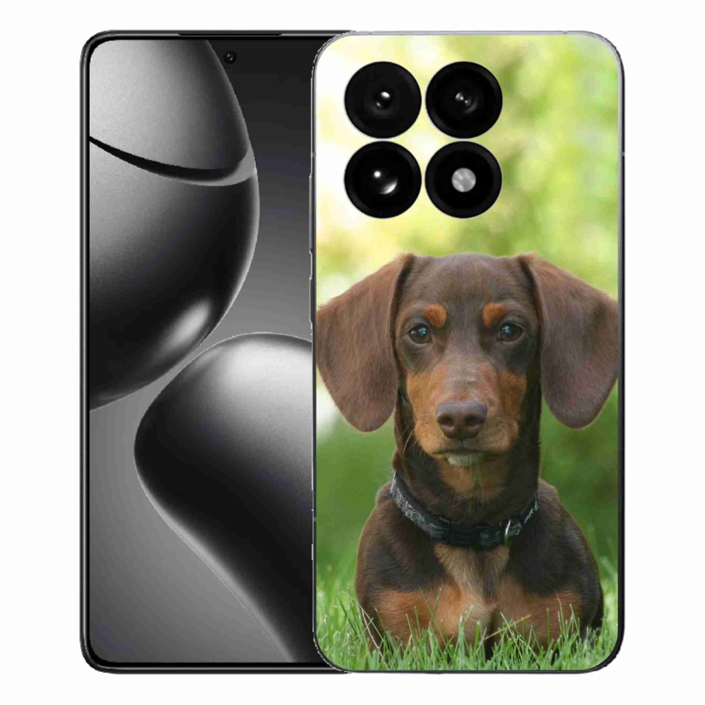 Gél borító mmCase a Xiaomi 15T-hez - barna tacskó