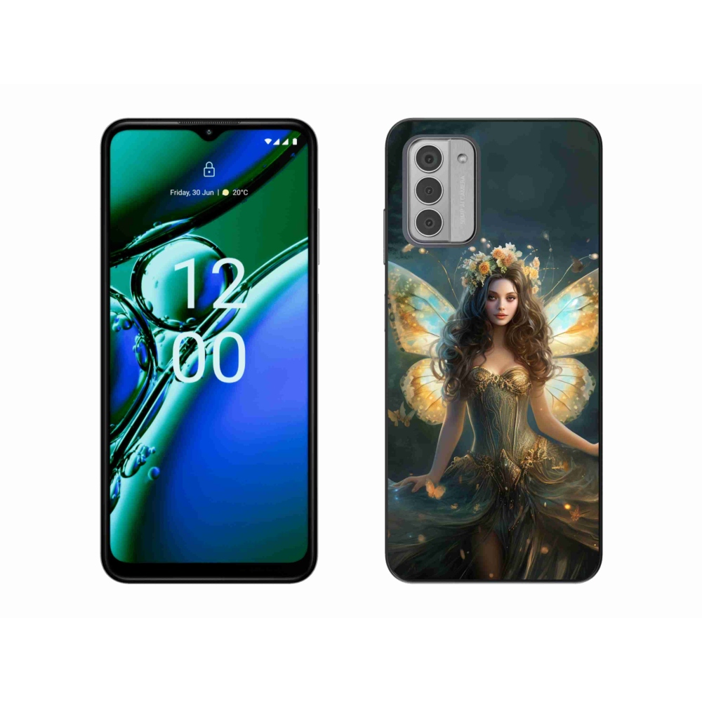 Zselés borítás mmCase a Nokia G42 készülékhez - pillangó nő