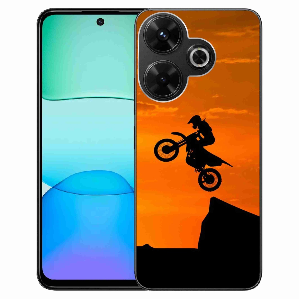 Gél borítás mmCase a Xiaomi Redmi 13 4G/Poco M6 4G - motocross számára