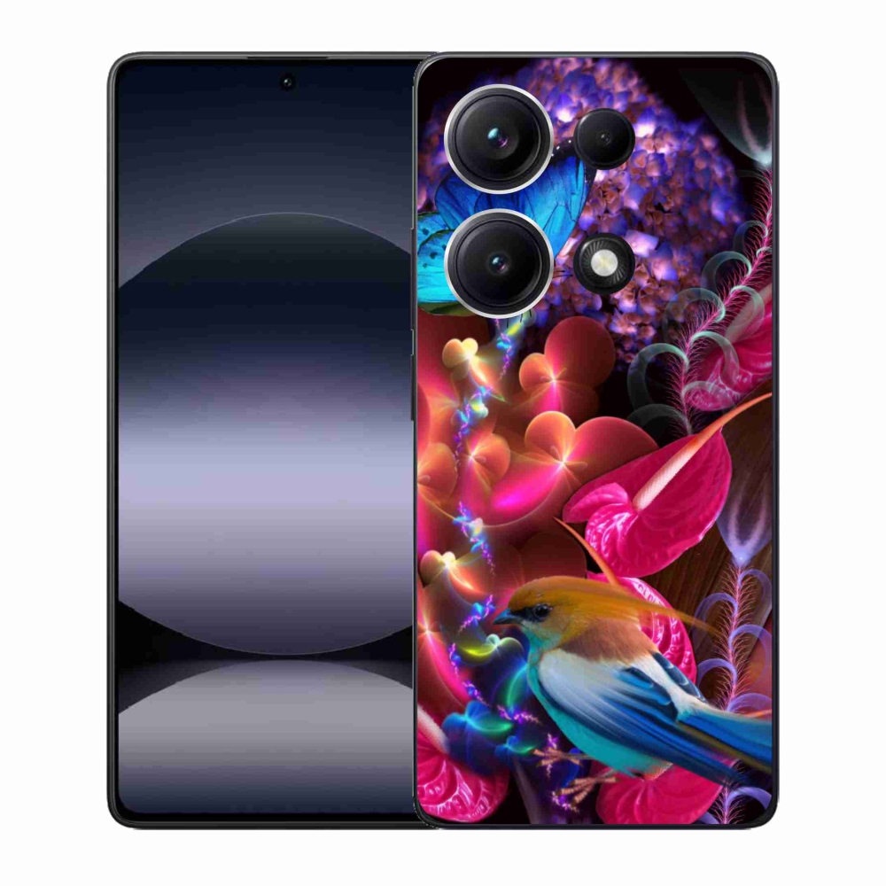 Gél borító mmCase a Xiaomi Redmi Note 14S-hez - színes virágok