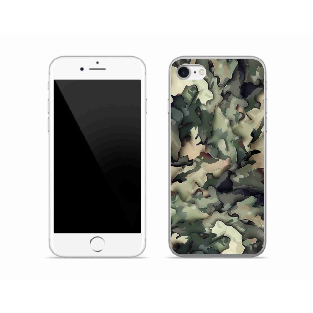 Zselés borítás mmCase iPhone SE (2020) - terepszínű minta 9