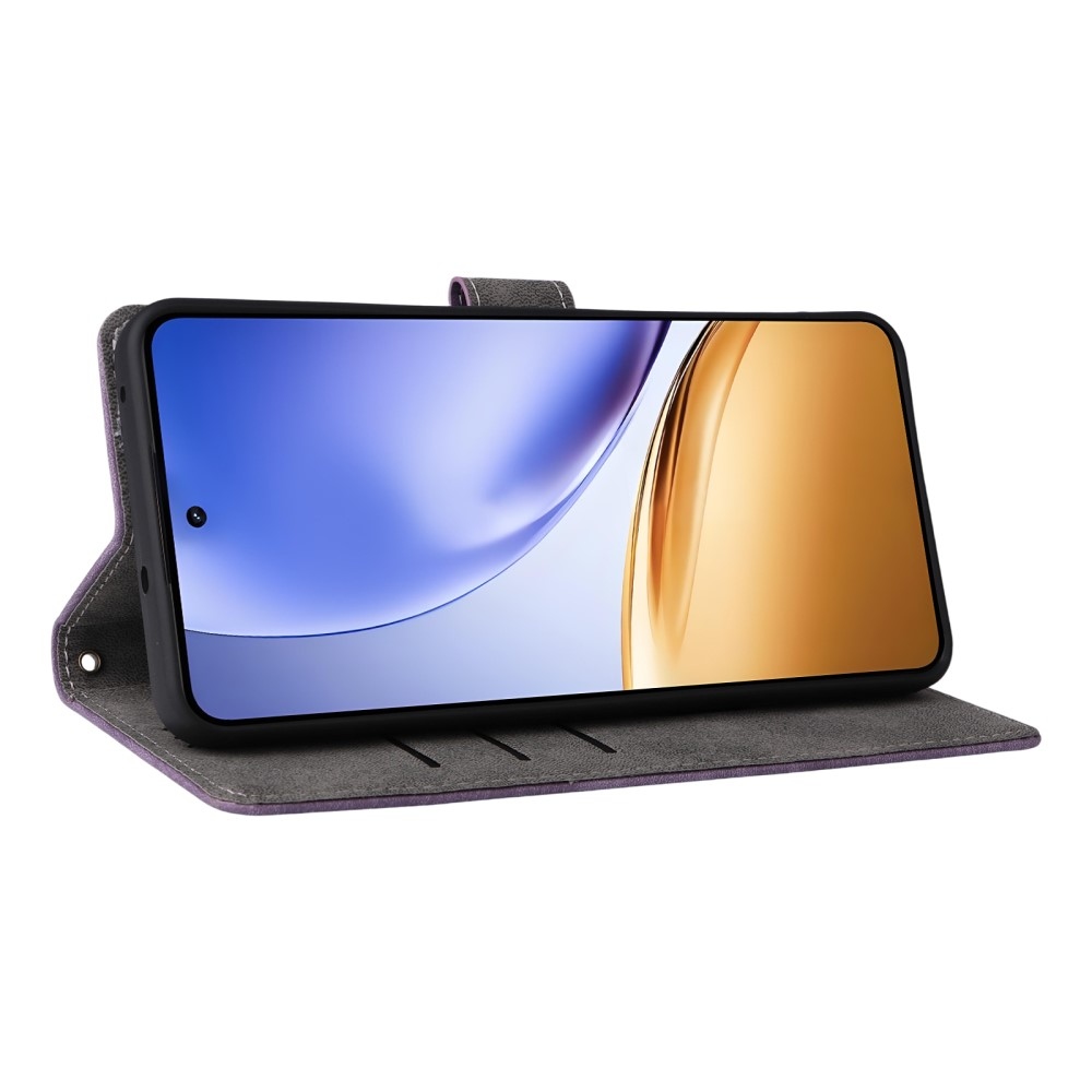 RFID könyvtáska a Realme 14 5G/ 14T 5G készülékhez - lila