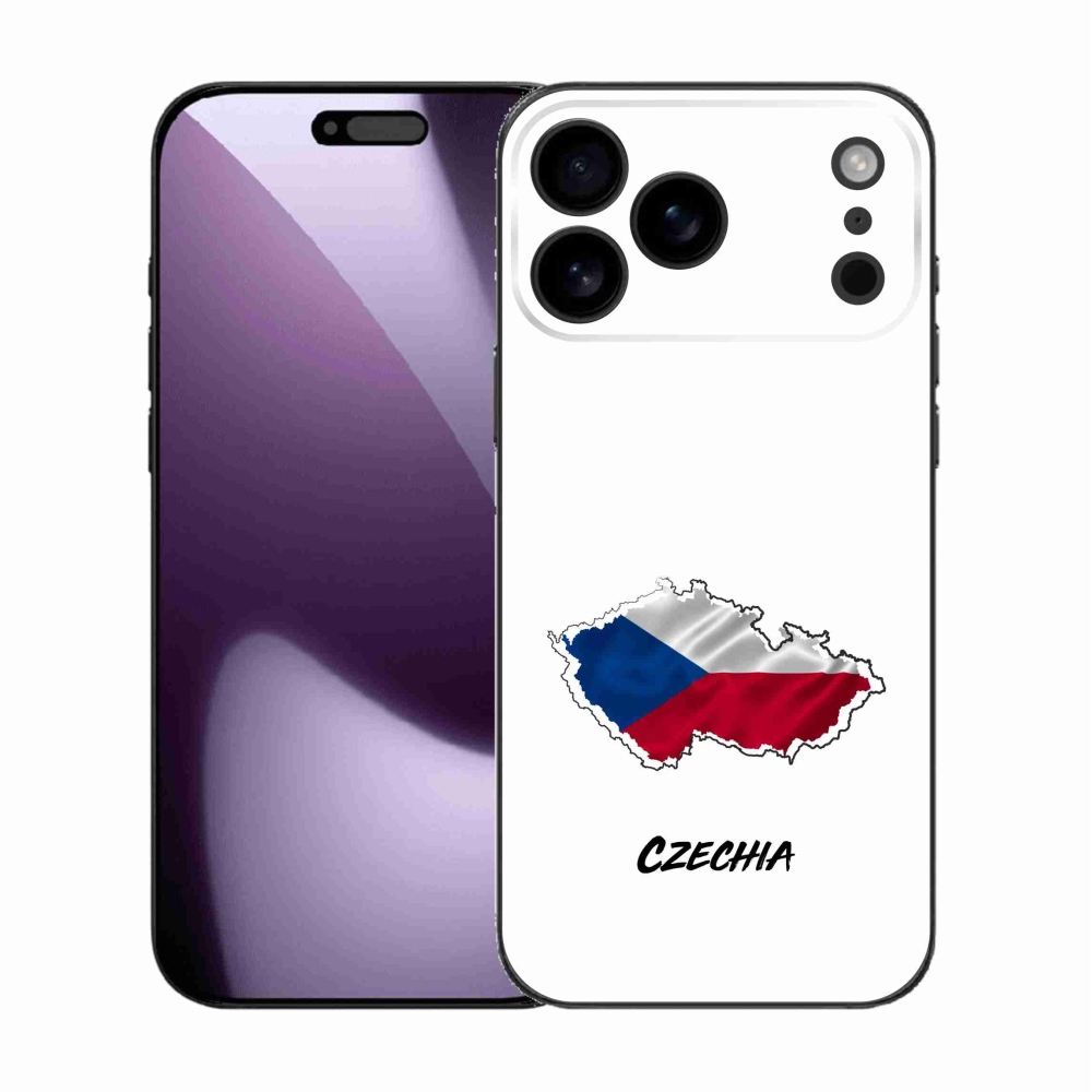 Gél borítás mmCase iPhone 17 Pro Max készülékhez - Csehország fehér háttér
