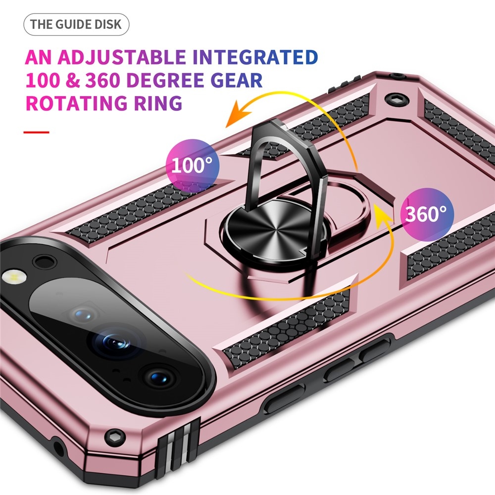 Gyűrűálló borítás a Google Pixel 10 Pro/Pixel 10 készülékhez - rózsaarany színben