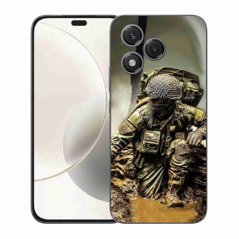 Zselés borítás mmCase a Honor 400 Lite-hoz - katona