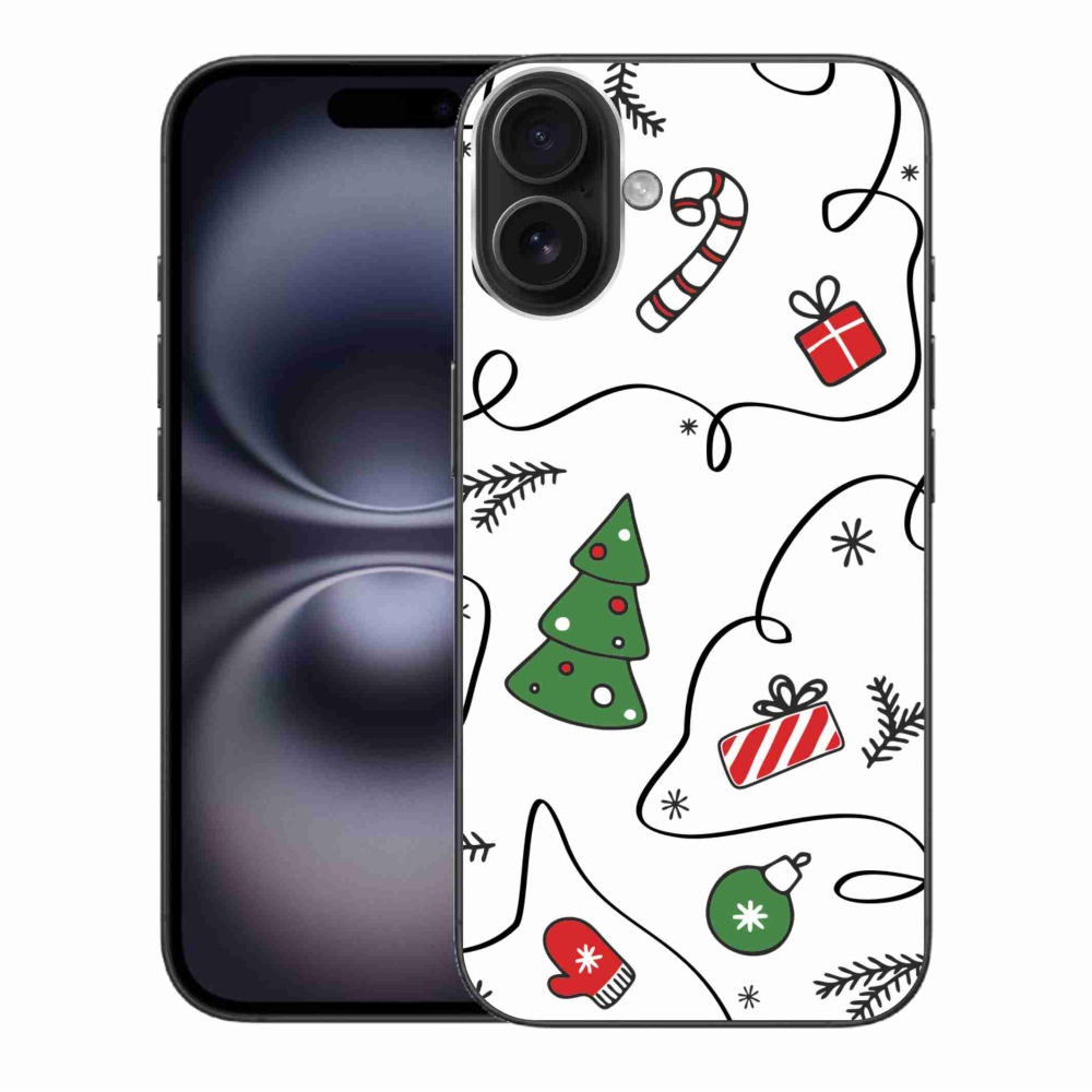 Gél borítás mmCase iPhone 16 Plus készülékhez - karácsonyi motívumok