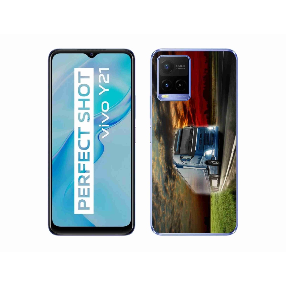 Zselés borítás mmCase a Vivo Y21/Y21s/Y33s készülékhez - teherautó 4