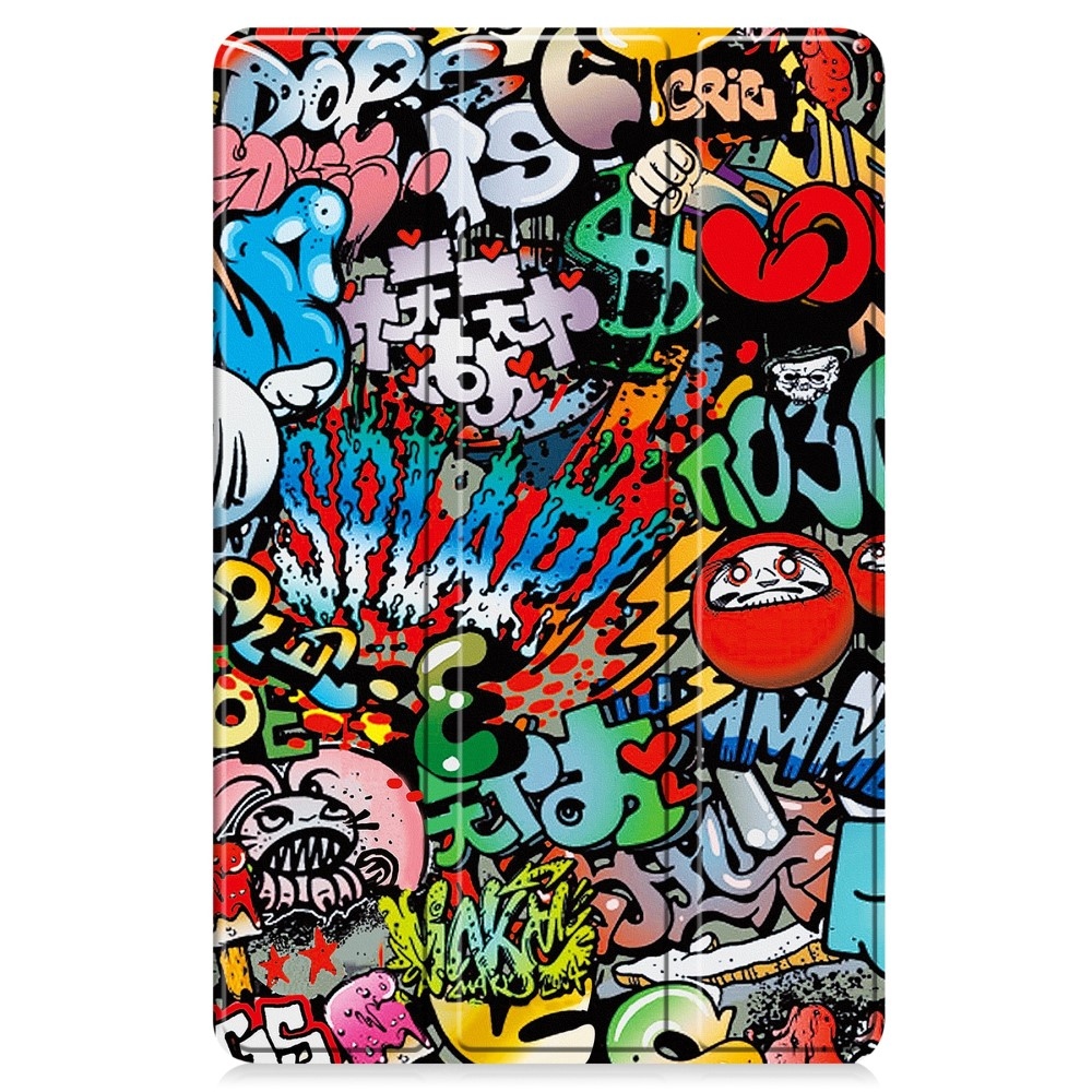 Patte intelligens záró tok Lenovo Tab K11 Plus-hoz - graffiti