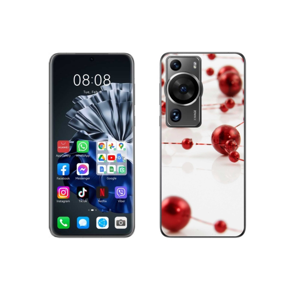 Gél borítás mmCase a Huawei P60 Pro-hoz - karácsonyi lánc