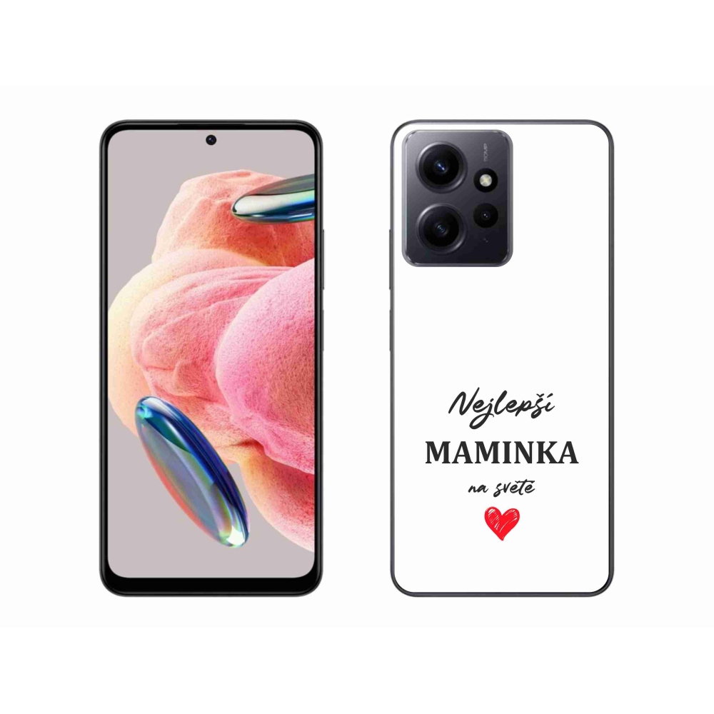 Gél borító mmCase a Xiaomi Redmi Note 12 4G-hez - legjobb anya 1 fehér háttér
